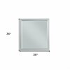 Homeroots HomeRoots 347112 1 x 36 x 38 in. Platinum Wood Mirror 347112